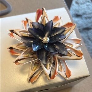 Elegant Shell Flower Home Accent